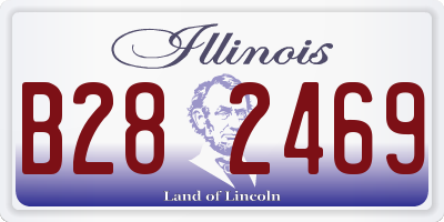 IL license plate B282469