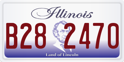 IL license plate B282470