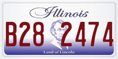 IL license plate B282474