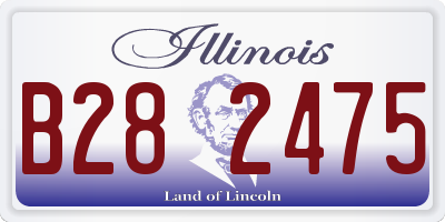 IL license plate B282475