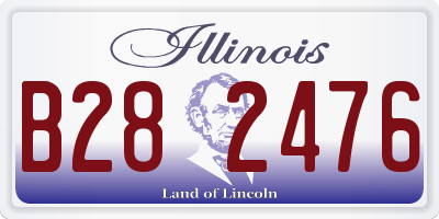 IL license plate B282476
