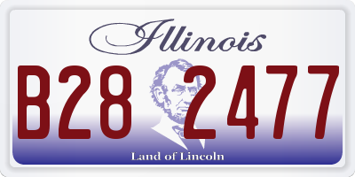 IL license plate B282477