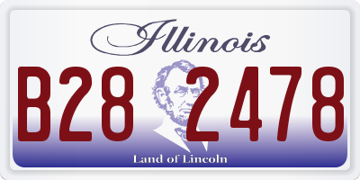 IL license plate B282478