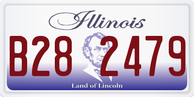 IL license plate B282479