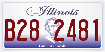 IL license plate B282481