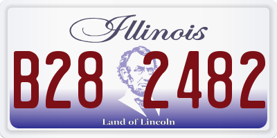 IL license plate B282482