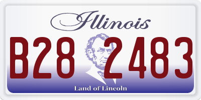 IL license plate B282483