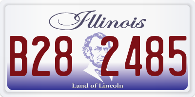 IL license plate B282485