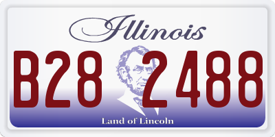 IL license plate B282488