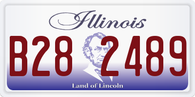IL license plate B282489
