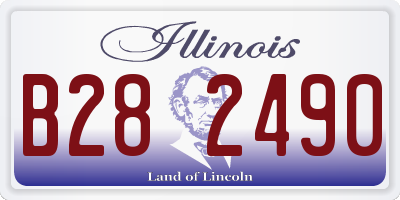 IL license plate B282490