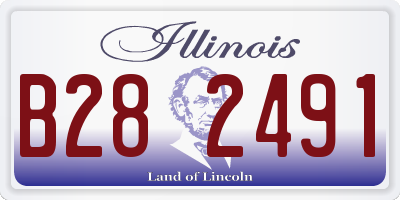 IL license plate B282491