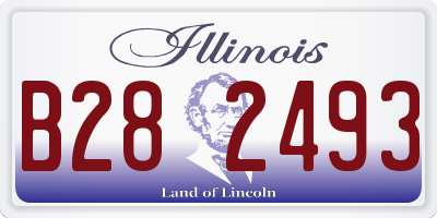 IL license plate B282493