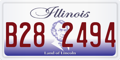 IL license plate B282494