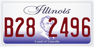 IL license plate B282496