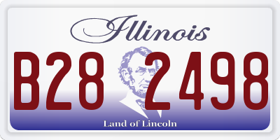 IL license plate B282498