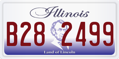 IL license plate B282499