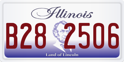IL license plate B282506