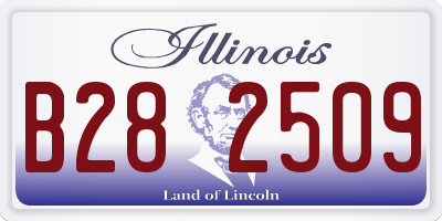 IL license plate B282509