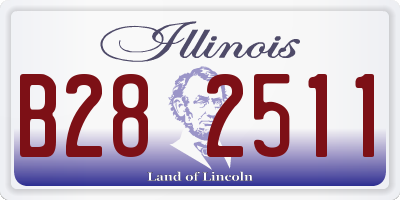 IL license plate B282511
