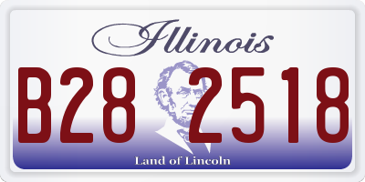 IL license plate B282518