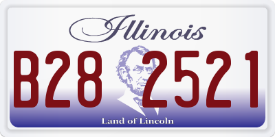 IL license plate B282521