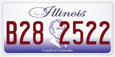 IL license plate B282522