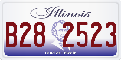 IL license plate B282523