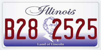 IL license plate B282525
