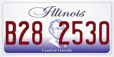IL license plate B282530