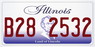 IL license plate B282532