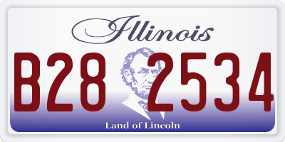 IL license plate B282534