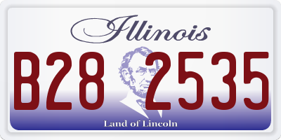 IL license plate B282535