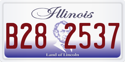 IL license plate B282537
