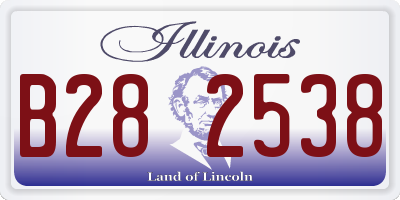 IL license plate B282538