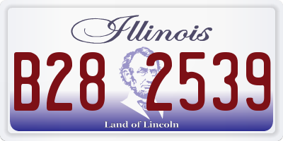 IL license plate B282539