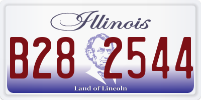 IL license plate B282544
