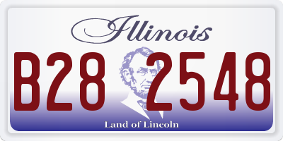 IL license plate B282548
