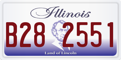 IL license plate B282551
