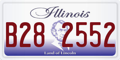 IL license plate B282552