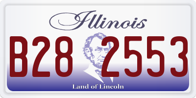 IL license plate B282553