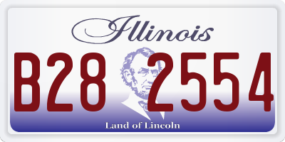 IL license plate B282554