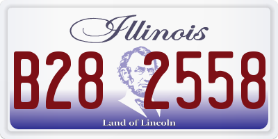 IL license plate B282558