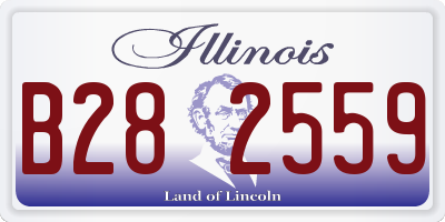 IL license plate B282559