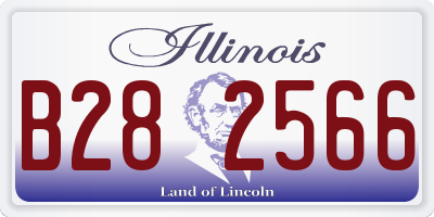 IL license plate B282566
