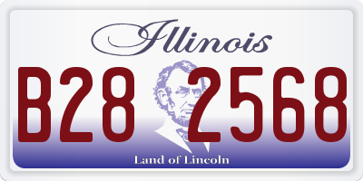IL license plate B282568
