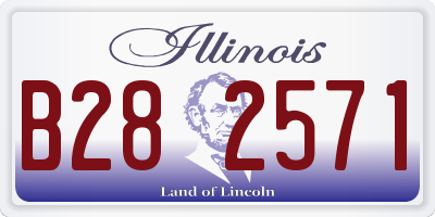IL license plate B282571