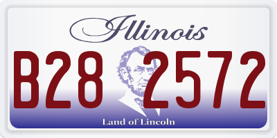 IL license plate B282572