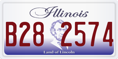 IL license plate B282574
