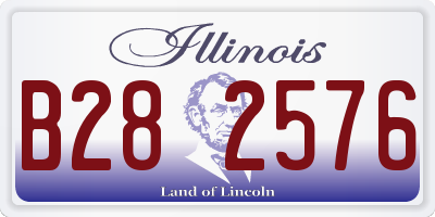 IL license plate B282576